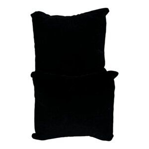 2 Black Velveteen Jewelry Display Pillows NIP Elegant Storage